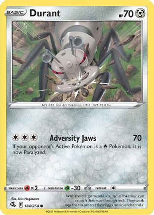 Durant 184/264 - Reverse Holofoil Fusion Strike