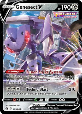 Genesect V 185/264 - Holofoil Fusion Strike