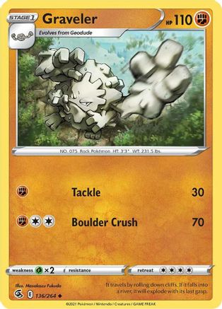 Graveler 136/264 Fusion Strike