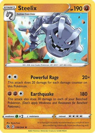 Steelix 139/264 - Reverse Holofoil Fusion Strike