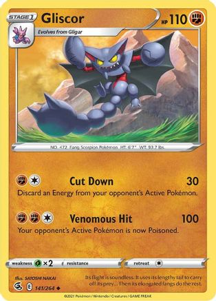Gliscor 141/264 - Reverse Holofoil Fusion Strike