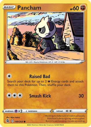 Pancham 149/264 - Reverse Holofoil Fusion Strike