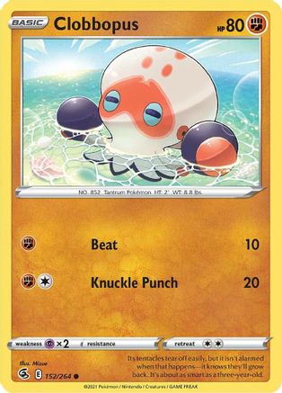 Clobbopus 152/264 - Reverse Holofoil Fusion Strike