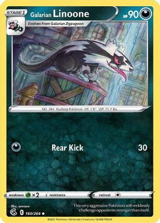 Galarian Linoone 160/264 Fusion Strike
