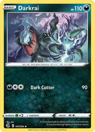 Darkrai 167/264 - Reverse Holofoil Fusion Strike