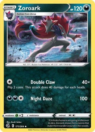 Zoroark 171/264 - Reverse Holofoil Fusion Strike