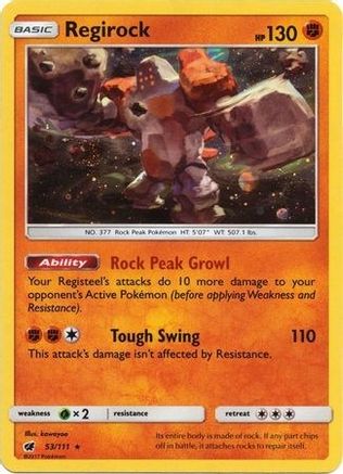 Regirock (Cosmos Holo) 053/111 - Holofoil SM Promos