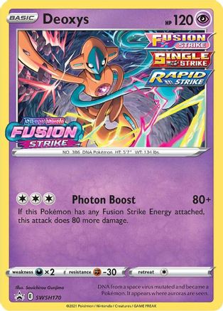Deoxys (Prerelease) SWSH170 - Holofoil SWSH Sword & Shield Promo Cards