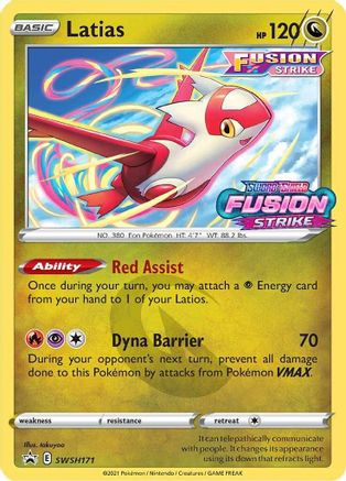 Latias (Prerelease) SWSH171 - Holofoil SWSH Sword & Shield Promo Cards