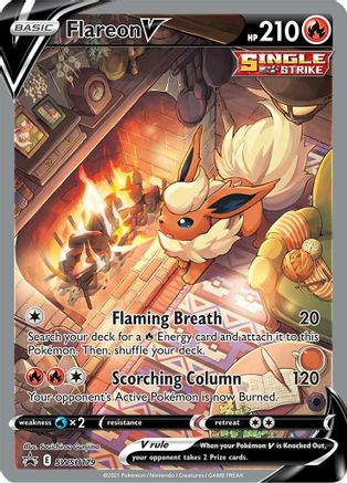Flareon V SWSH179 - Holofoil SWSH Sword & Shield Promo Cards
