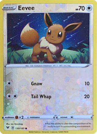 Eevee (Reverse Cosmos Holo) 130/185 - Reverse Holofoil Miscellaneous Cards & Products