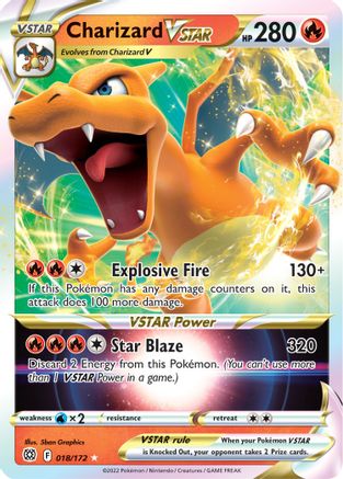 Charizard VSTAR 018/172 - Holofoil Brilliant Stars