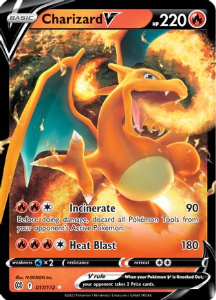 Charizard V 017/172 - Holofoil Brilliant Stars
