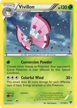 Vivillon (Cosmos Holo) 017/146 - Holofoil Blister Exclusives