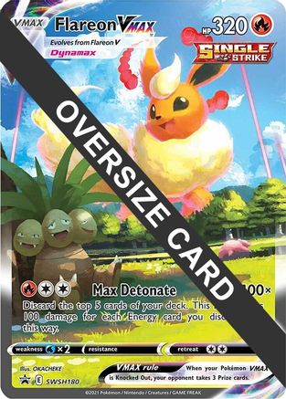 Flareon VMAX SWSH180 - Holofoil Jumbo Cards