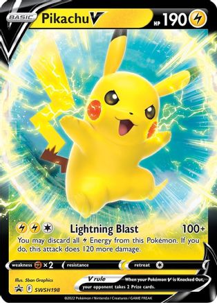 Pikachu V SWSH198 - Holofoil SWSH Sword & Shield Promo Cards
