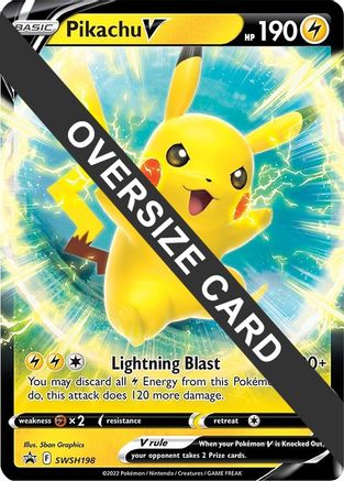 Pikachu V SWSH198 - Holofoil Jumbo Cards