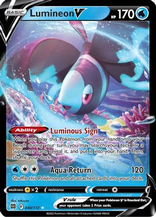 Lumineon V 040/172 - Holofoil Brilliant Stars