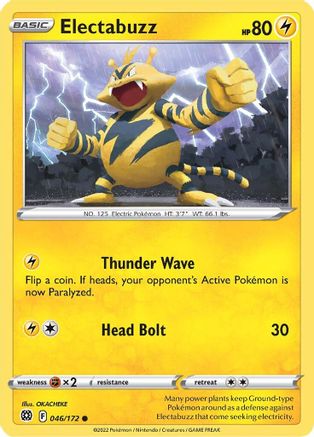 Electabuzz 046/172 - Reverse Holofoil Brilliant Stars
