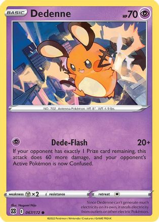 Dedenne 067/172 - Reverse Holofoil Brilliant Stars