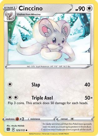 Cinccino 125/172 - Reverse Holofoil Brilliant Stars