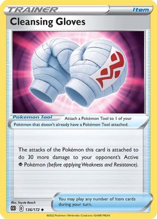 Cleansing Gloves 136/172 - Reverse Holofoil Brilliant Stars
