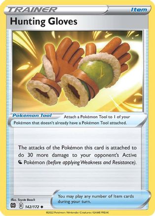 Hunting Gloves 142/172 - Reverse Holofoil Brilliant Stars