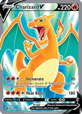 Charizard V (Full Art) 153/172 - Holofoil Brilliant Stars