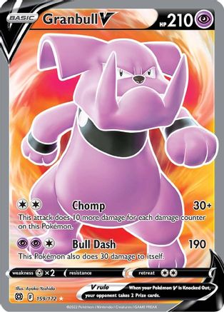 Granbull V (Full Art) 159/172 - Holofoil Brilliant Stars