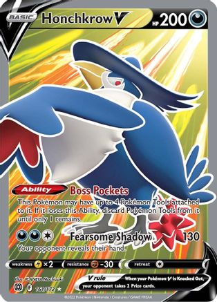 Honchkrow V (Full Art) 161/172 - Holofoil Brilliant Stars