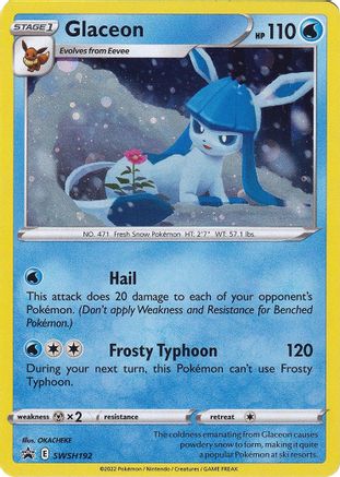 Glaceon SWSH192 - Holofoil SWSH Sword & Shield Promo Cards