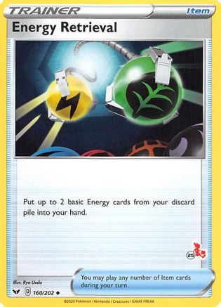 Energy Retrieval (#25 Cinderace Stamped) 160/202 Battle Academy 2022