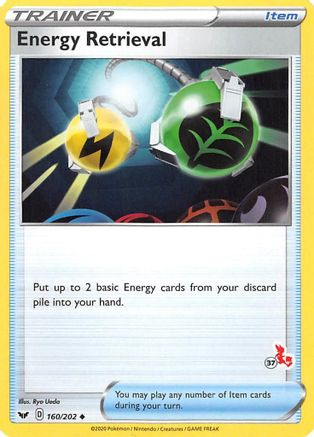 Energy Retrieval (#37 Cinderace Stamped) 160/202 Battle Academy 2022