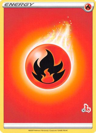Fire Energy (#11 Cinderace Stamped) Battle Academy 2022