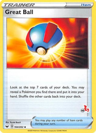 Great Ball (#48 Cinderace Stamped) 164/202 Battle Academy 2022