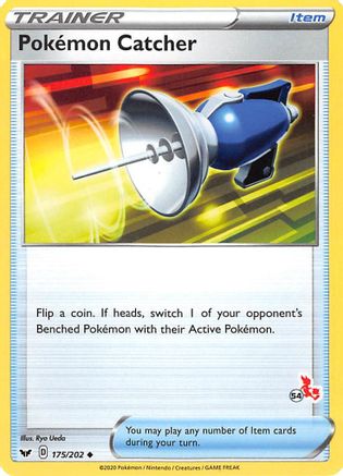 Pokemon Catcher (#54 Cinderace Stamped) 175/202 Battle Academy 2022