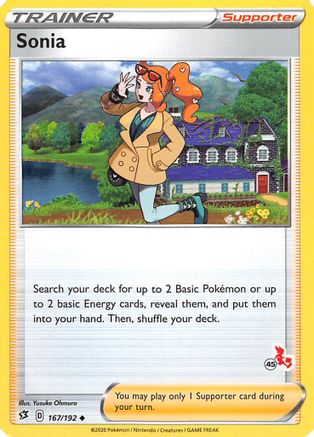 Sonia (#45 Cinderace Stamped) 167/192 Battle Academy 2022