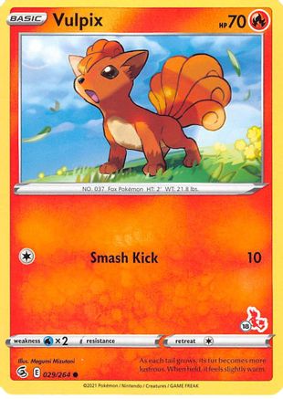 Vulpix (#18 Cinderace Stamped) 029/264 Battle Academy 2022