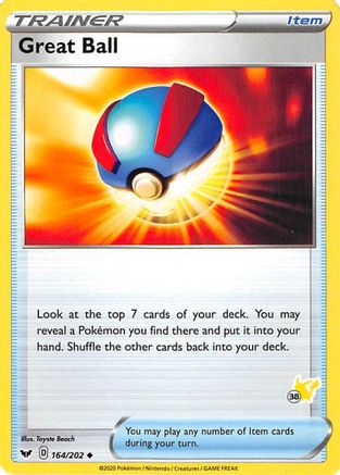 Great Ball (#38 Pikachu Stamped) 164/202 Battle Academy 2022