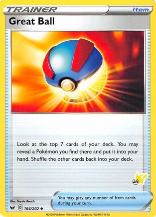 Great Ball (#49 Pikachu Stamped) 164/202 Battle Academy 2022