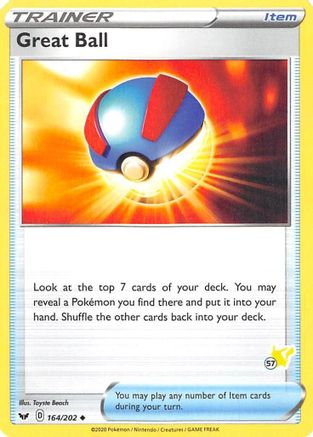 Great Ball (#57 Pikachu Stamped) 164/202 Battle Academy 2022