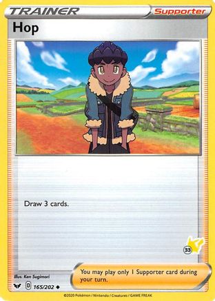 Hop (#33 Pikachu Stamped) 165/202 Battle Academy 2022
