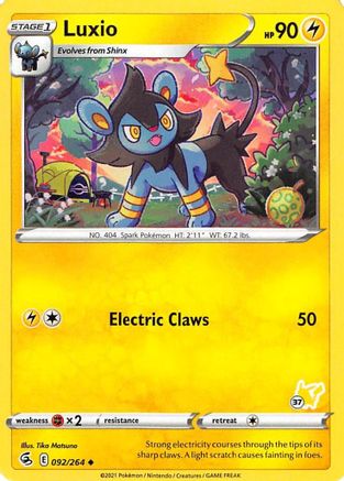 Luxio (#37 Pikachu Stamped) 092/264 Battle Academy 2022