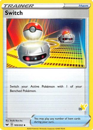 Switch (#36 Pikachu Stamped) 183/202 Battle Academy 2022