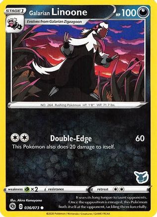 Galarian Linoone (Eevee Stamped) 036/073 Battle Academy 2022