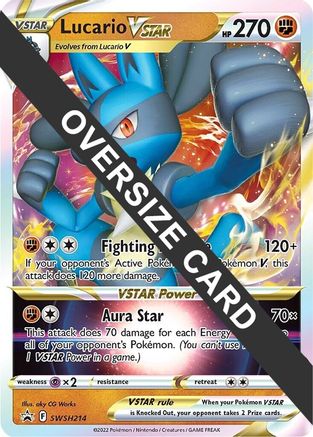 Lucario VSTAR SWSH214 - Holofoil Jumbo Cards