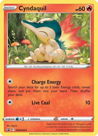 Cyndaquil SWSH221 - Holofoil SWSH Sword & Shield Promo Cards