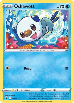 Oshawott SWSH222 - Holofoil SWSH Sword & Shield Promo Cards