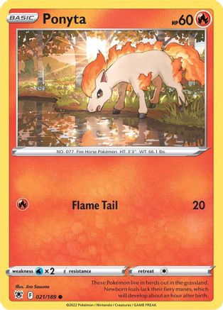 Ponyta 021/189 - Reverse Holofoil Astral Radiance