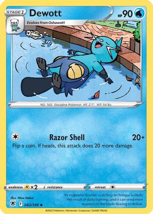 Dewott 042/189 - Reverse Holofoil Astral Radiance